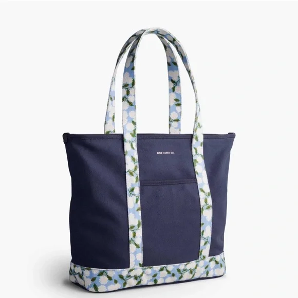 RIFLE PAPER CO. Canvas Carry All color HYDRANGEA - Picture 3 of 7